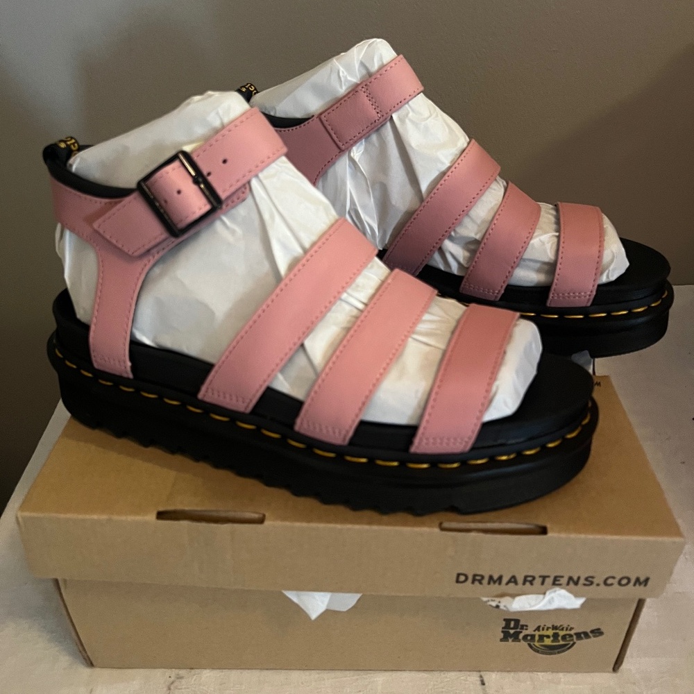 Doc Martens Blaire Sandals Peach Beige